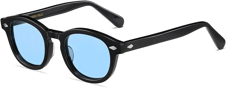 عینک آفتابی بیضی استات SHEEN KELLY، طرح قدیمی و سطح بالا، مناسب خانم ها و آقایان، لنز پلاریزه، مدل جانی دپ، طرح کاپیتان دزدان دریایی عینک آفتابی بیضی استات SHEEN KELLY، طرح قدیمی و سطح بالا، مناسب خانم ها و آقایان، لنز پلاریزه، مدل جانی دپ، طرح کاپیتان دزدان دریایی