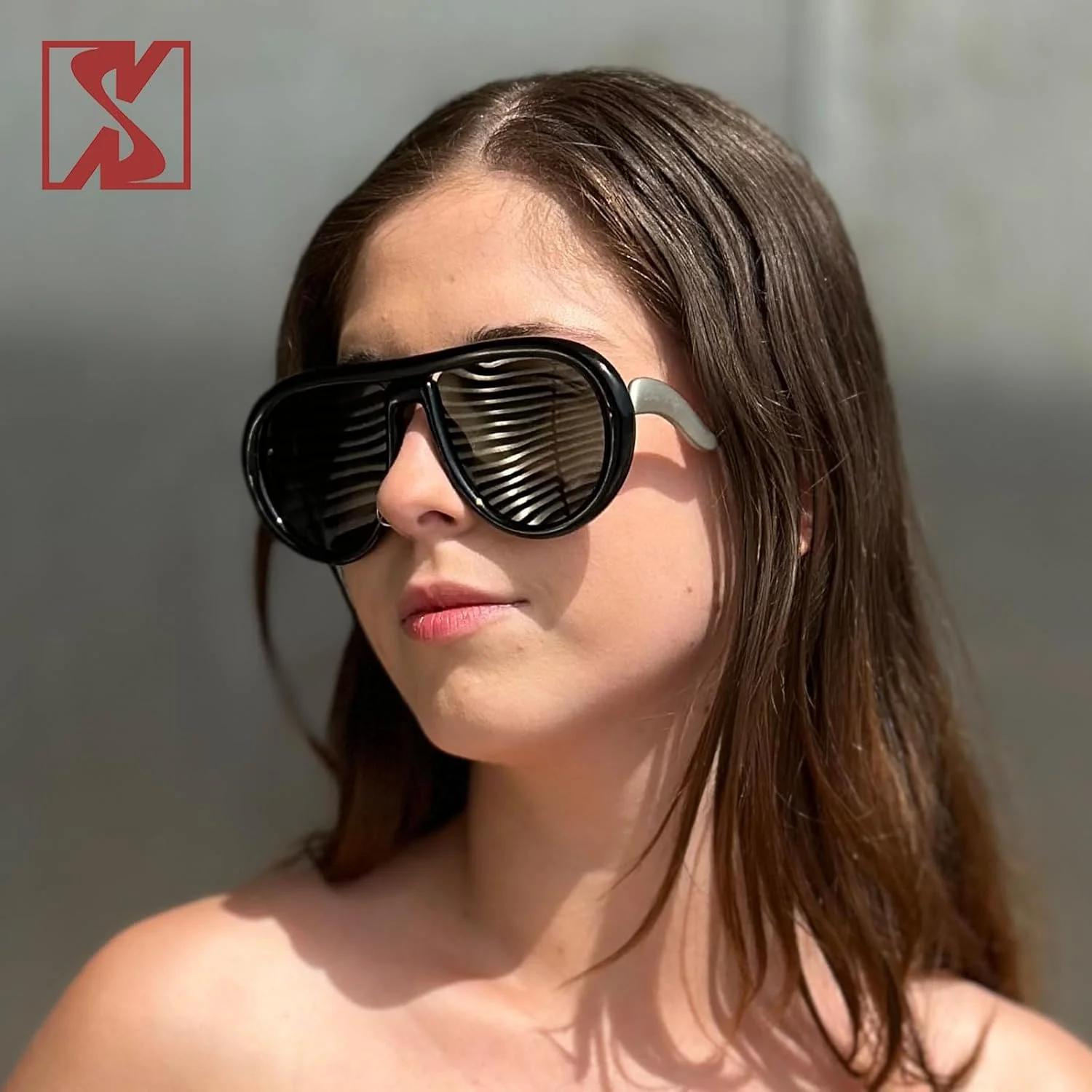 عینک آفتابی خلبانی پلاریزه بزرگ و مد روز برای زنان و مردان، فریم بیضی تخت رترو، عینک فلزی منحنی طراح عینک آفتابی خلبانی پلاریزه بزرگ و مد روز برای زنان و مردان، فریم بیضی تخت رترو، عینک فلزی منحنی طراح