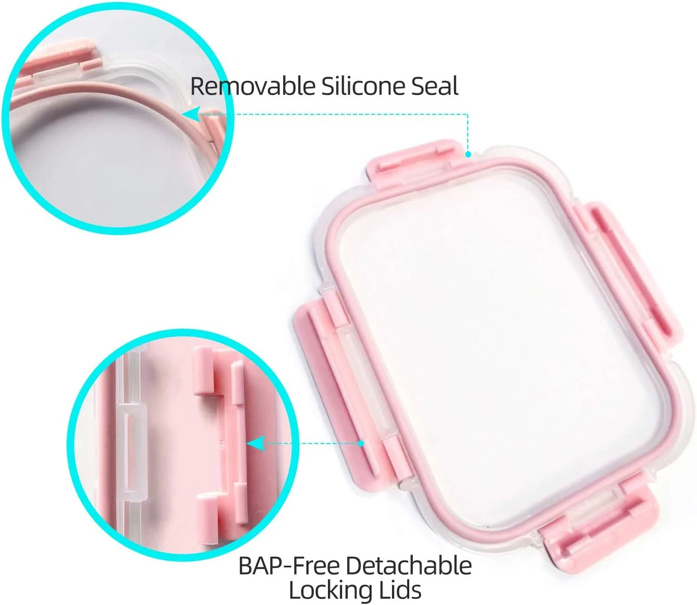 سی کرست [بسته 10 عددی] ظروف شیشه ای آماده سازی غذا، ظروف نگهداری مواد غذایی درب دار، جعبه های ناهار شیشه ای، قابل استفاده در مایکروویو، فر، فریزر و ماشین ظرفشویی