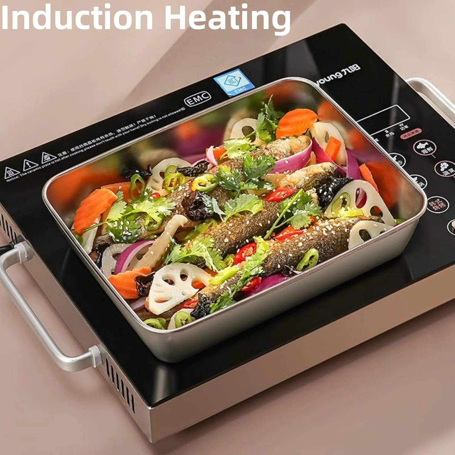 ظروف آماده سازی غذا 4 تکه با درب، سینی های استیل ضد زنگ، ظروف جعبه فریزر برای غذا با درب های محکم، قابل استفاده در فر و ماشین ظرفشویی، جعبه ظرف مستطیلی استیل ضد زنگ برای نگهداری غذا