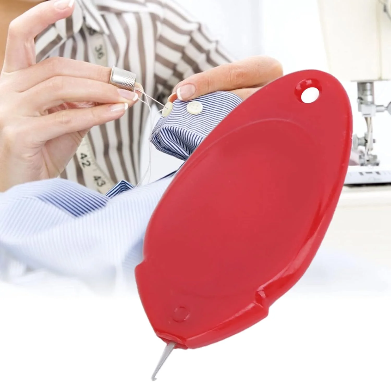 نخکش ماشینی، نخکش آسان پلاستیکی، نخکش خیاطی ساده چند رنگ برای خیاطی (قرمز 501) نخکش ماشینی، نخکش آسان پلاستیکی، نخکش خیاطی ساده چند رنگ برای خیاطی (قرمز 501)