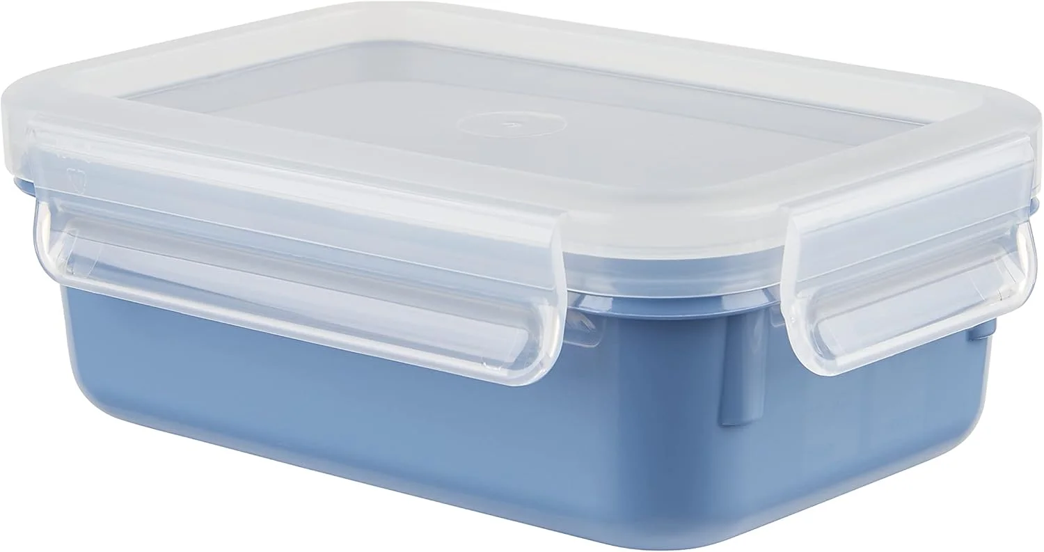 ظرف نگهداری مواد غذایی ایمسا مدل N10122 Clip & Close Colour Edition، 0.55 لیتر، 100% ضد نشت، بهداشتی، فاقد BPA، قابل شستشو در ماشین ظرفشویی، قابل استفاده در مایکروویو و فریزر، آبی آکوآ