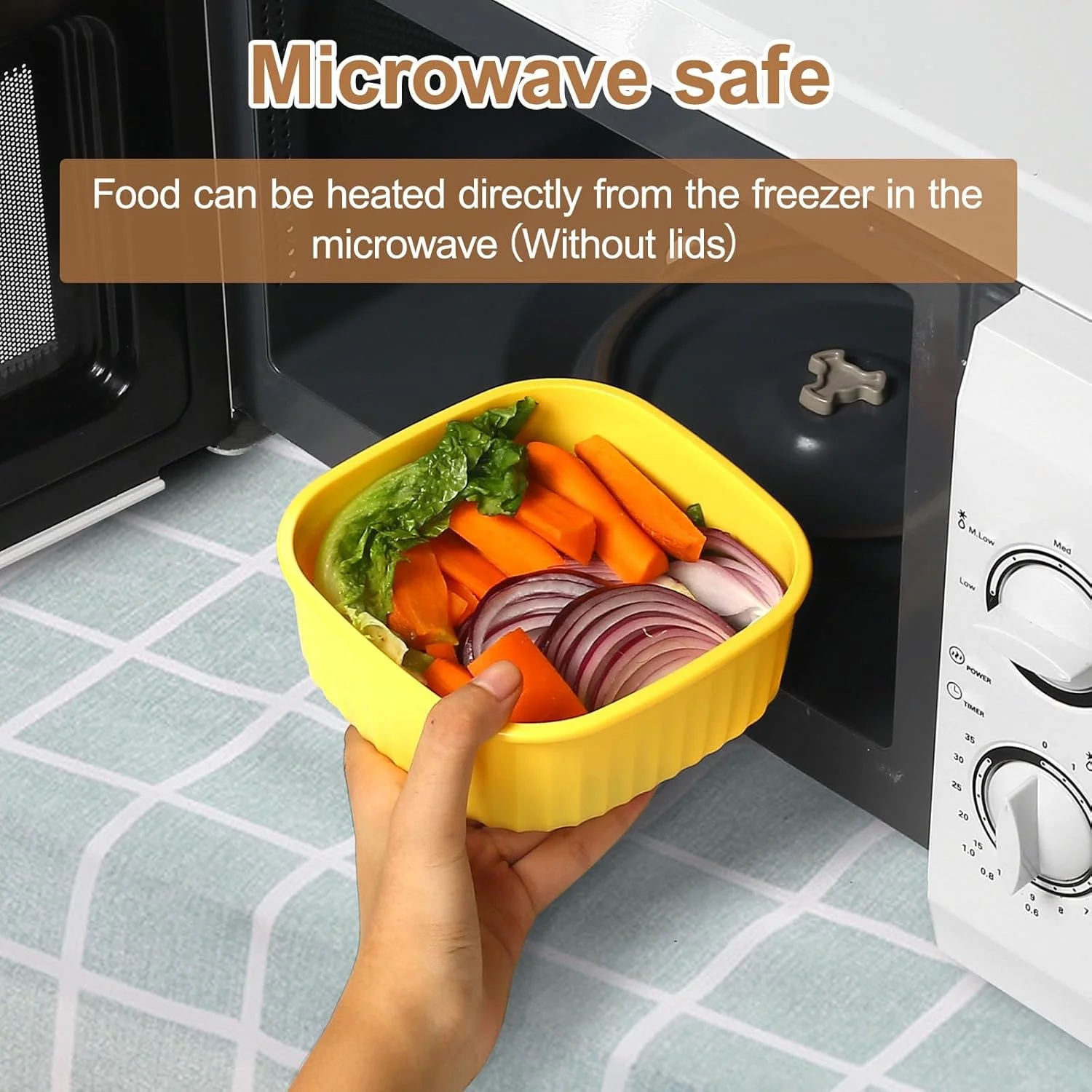 ست ۴ تایی ظروف پلاستیکی نگهداری غذا با درب، بدون BPA، ظروف نگهداری مواد غذایی با درب، ضد نشت، قابل چیدن در هم، ظرف ناهار، مناسب یخچال، مایکروویو، فریزر و ماشین ظرفشویی (مربع)