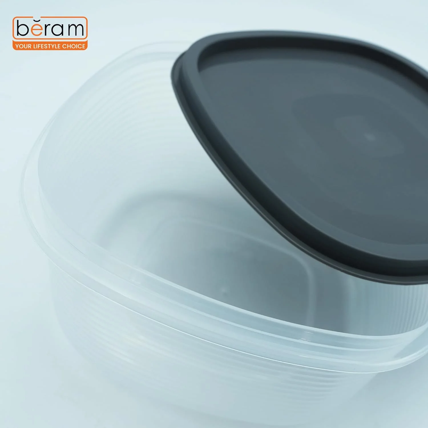 ست 5 تکه ظروف نگهداری مواد غذایی خاکستری با درب های محکم، پلاستیک بدون BPA، ضد نشت، قابل چیدن، قابل استفاده در فریزر، قابل استفاده در مایکروویو، قابل شستشو در ماشین ظرفشویی، مناسب برای آماده سازی غذا و سازماندهی انبار