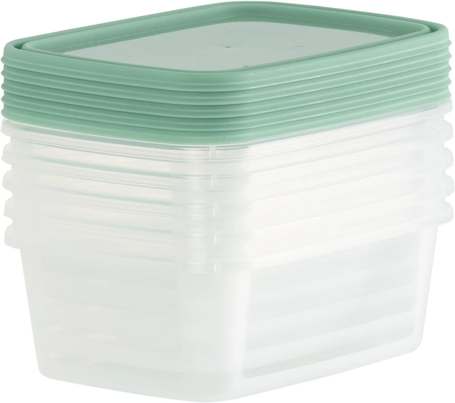 چک مارت [10 بسته ظروف درب دار محکم 500 میلی لیتری (0.5 لیتر) ظروف نگهداری مواد غذایی، ظروف آماده سازی غذا با درب - ضد نشت، قابل استفاده در مایکروویو، فریزر و ماشین ظرفشویی، قابل استفاده مجدد