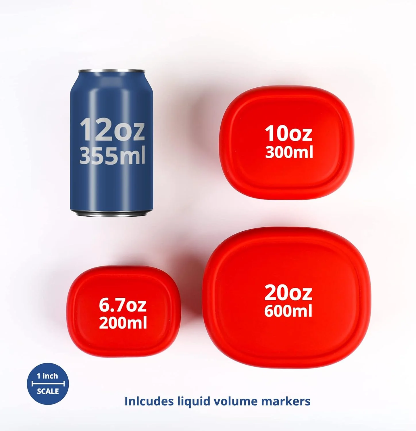 ظروف سیلیکونی تودرتو BLUE GINKGO - ست 3 تایی ظروف نگهداری مواد غذایی سیلیکونی سخت | فاقد BPA، ضد هوا، قابل شستشو در ماشین ظرفشویی و فریزر (200 میلی لیتر، 300 میلی لیتر، 600 میلی لیتر) - قرمز ظروف سیلیکونی تودرتو BLUE GINKGO - ست 3 تایی ظروف نگهداری مواد غذایی سیلیکونی سخت | فاقد BPA، ضد هوا، قابل شستشو در ماشین ظرفشویی و فریزر (200 میلی لیتر، 300 میلی لیتر، 600 میلی لیتر) - قرمز