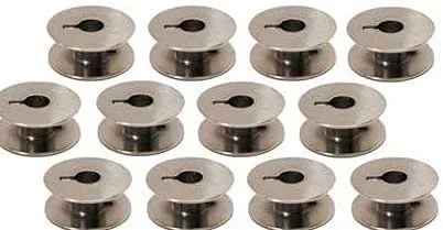 ماسوره های فلزی چرخ خیاطی لحاف دوزی MOONT مناسب برای سری Janome 1600P، سری Juki TL، سری Brother PQ، Babylock، Pfaff، Elna، بسته 12 عددی