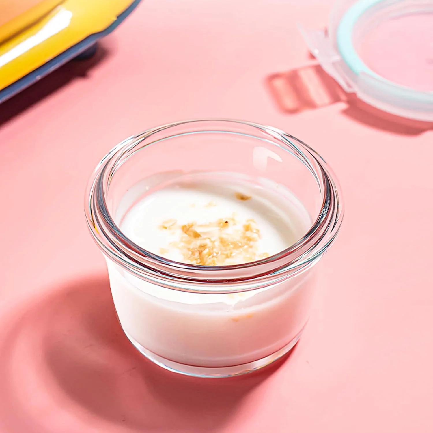 ظروف نگهداری غذای شیشه ای کوچک بین ساکائو، بسته 12 عددی شیشه های شیشه ای کوچک 5 اونسی با درب های قفل شونده بدون BPA، ظروف غذا، ضد هوا، مناسب برای فریزر، مایکروویو، فر و ماشین ظرفشویی