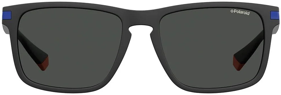عینک آفتابی پلاروید مدل PLD2088/S، مشکی مات/آبی، 55 میلی‌متر، مناسب برای آقایان و بانوان
