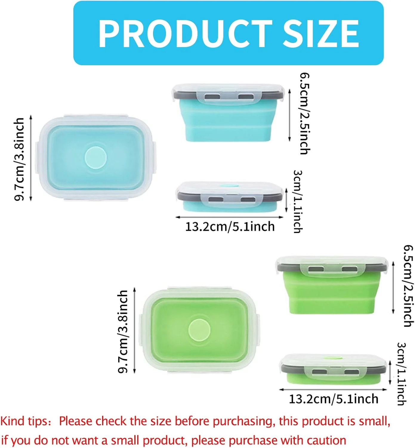 ظروف نگهداری غذای تاشو ABSOK، 2 عدد، با درب و دریچه، ظروف سیلیکونی نگهداری غذا، قابل استفاده در مایکروویو، فریزر و ماشین ظرفشویی