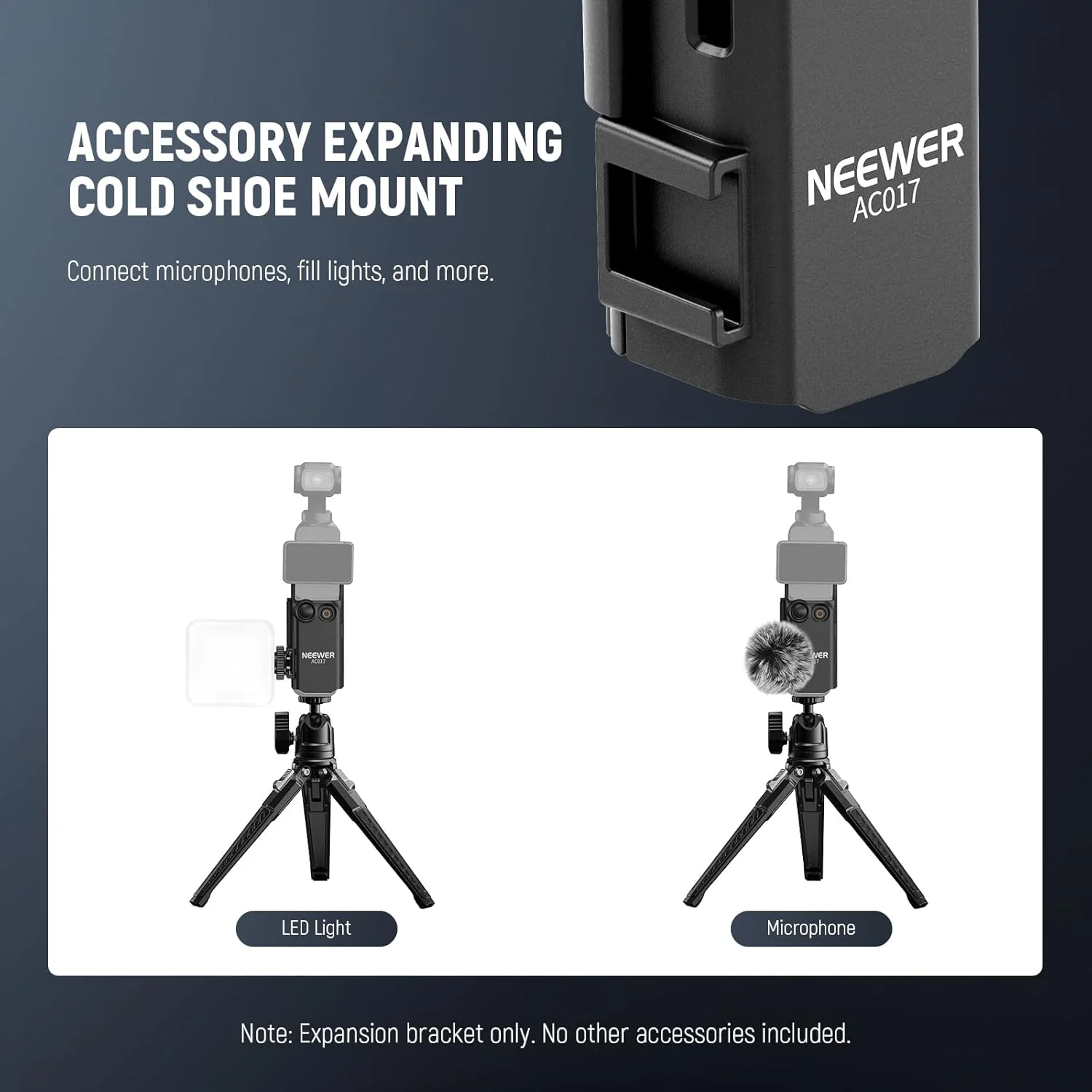 آداپتور پایه توسعه NEEWER BASICS سازگار با لوازم جانبی DJI Osmo Pocket 3، قفس محافظ پلاستیکی، نگهدارنده میکروفون، گیره پایه با کفشک سرد برای سه پایه، ضبط ویدیو ولاگ، AC017 آداپتور پایه توسعه NEEWER BASICS سازگار با لوازم جانبی DJI Osmo Pocket 3، قفس محافظ پلاستیکی، نگهدارنده میکروفون، گیره پایه با کفشک سرد برای سه پایه، ضبط ویدیو ولاگ، AC017