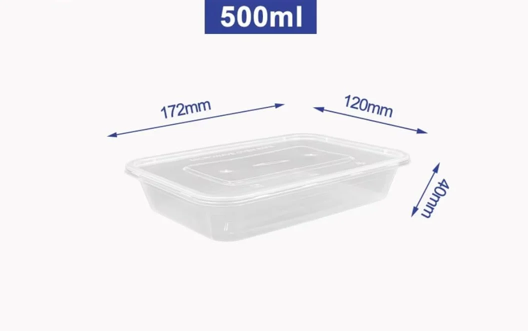 بسته 100 عددی ظروف مایکروویو شفاف 500 میلی لیتری با درب – بادوام، مناسب برای فریزر و مایکروویو – ایده آل برای نگهداری مواد غذایی، آماده سازی غذا و استفاده در آشپزخانه بسته 100 عددی ظروف مایکروویو شفاف 500 میلی لیتری با درب – بادوام، مناسب برای فریزر و مایکروویو – ایده آل برای نگهداری مواد غذایی، آماده سازی غذا و استفاده در آشپزخانه