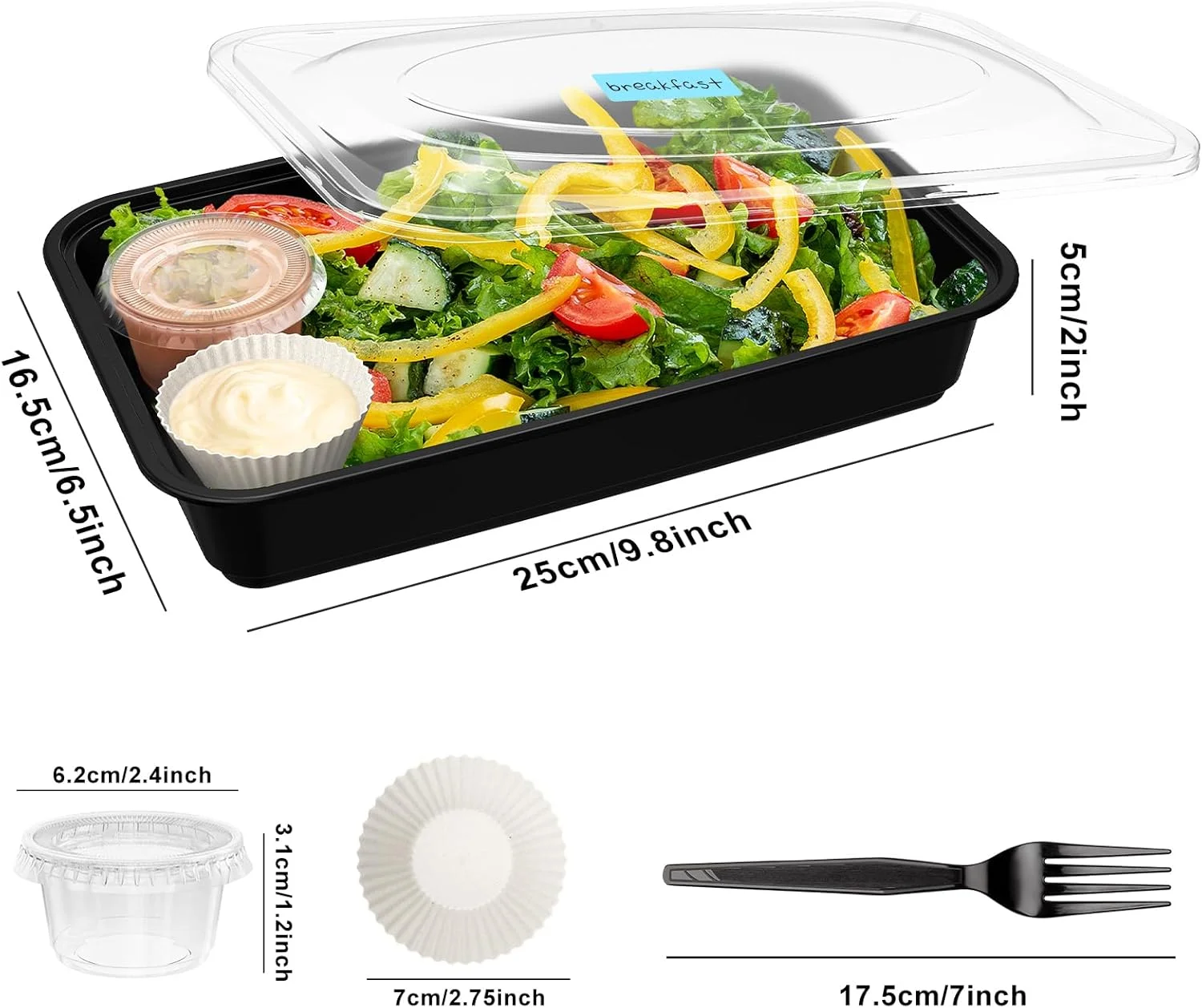 ظروف آماده سازی غذا 20 عددی (122 تکه) 38 اونسی پلاستیکی یکبار مصرف با درب، ظروف نگهداری غذا، بدون BPA، ایمن برای مواد غذایی، قابل استفاده در مایکروویو و فریزر، ظروف آماده سازی غذا برای بیرون بر