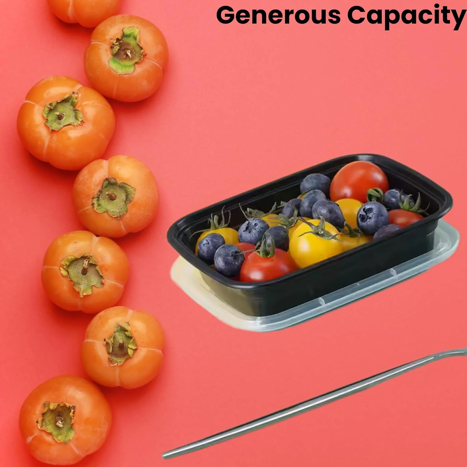 ظروف آماده سازی غذا 10 عددی - ظرف نگهداری مواد غذایی 944 میلی لیتری بدون BPA با درب های محکم | قابل چیدن، قابل استفاده مجدد و مقاوم در برابر نشت | قابل استفاده در مایکروویو، فریزر و ماشین ظرفشویی | ایده آل برای کنترل حجم غذا و باقیمانده غذا