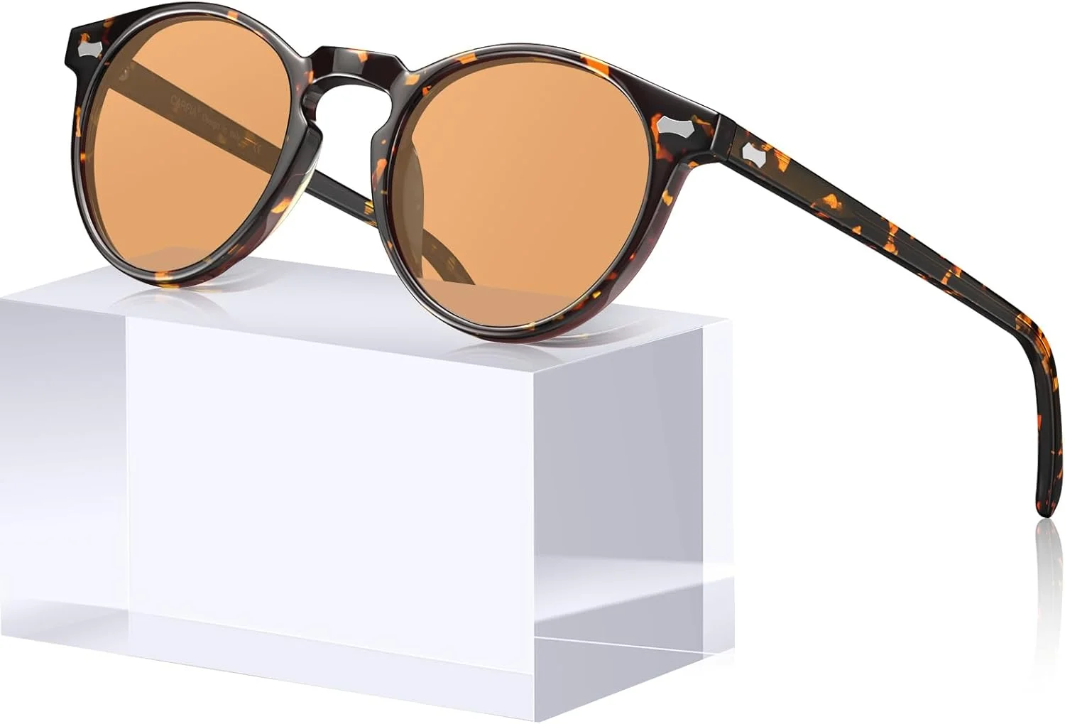 عینک آفتابی کوچک پلاریزه استات CARFIA برای زنان، محافظت در برابر اشعه ماوراء بنفش، عینک آفتابی دست ساز ایتالیایی یکپارچهسازی با سیستمعامل برای خانم ها