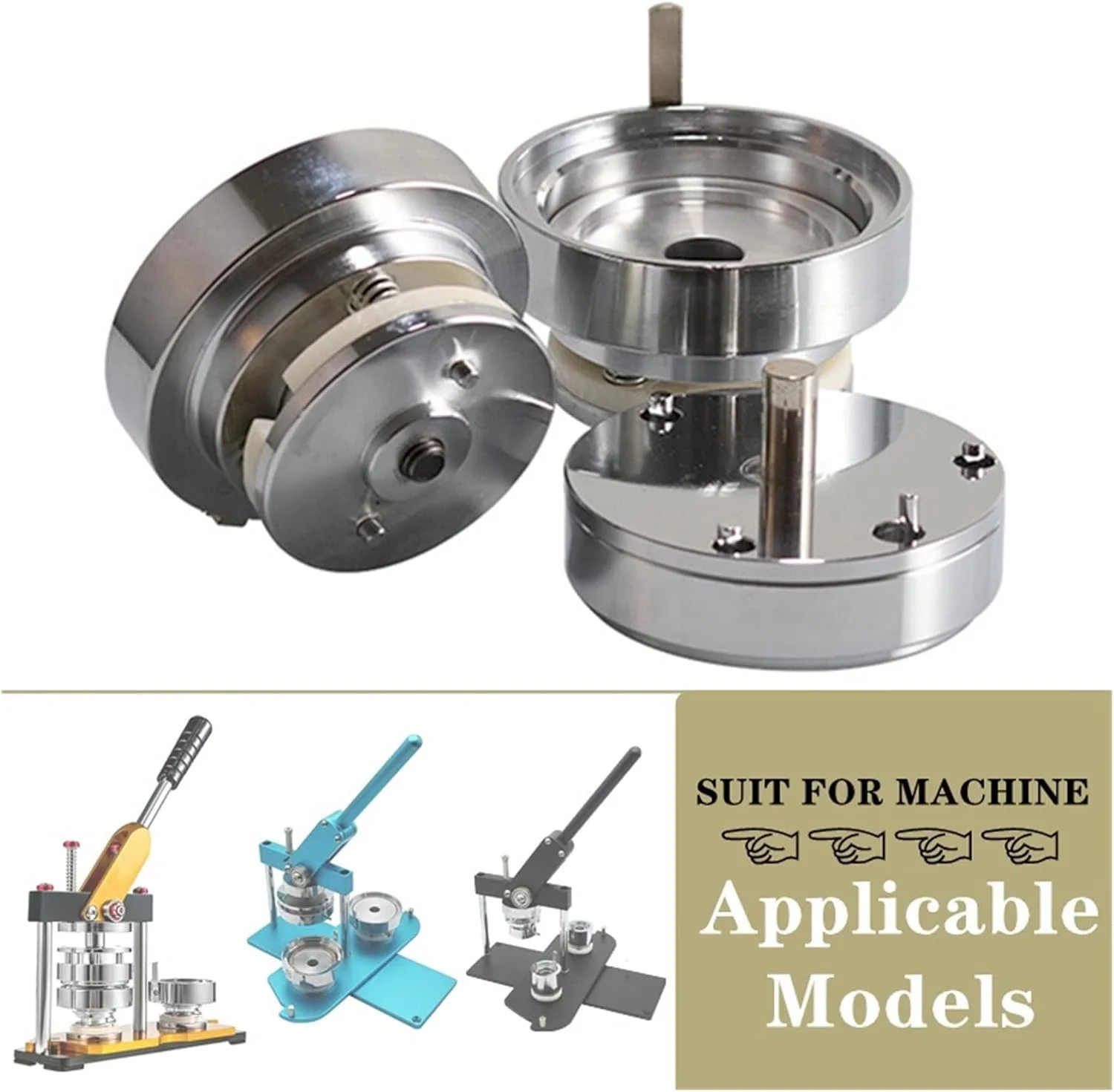 قالب و قطعات ساخت دکمه LZFuiop برای دستگاه پرس دکمه بج سینه 25/32/37/44/58/75 میلیمتری برای ساخت پین دکمه گرد قالب و قطعات ساخت دکمه LZFuiop برای دستگاه پرس دکمه بج سینه 25/32/37/44/58/75 میلیمتری برای ساخت پین دکمه گرد