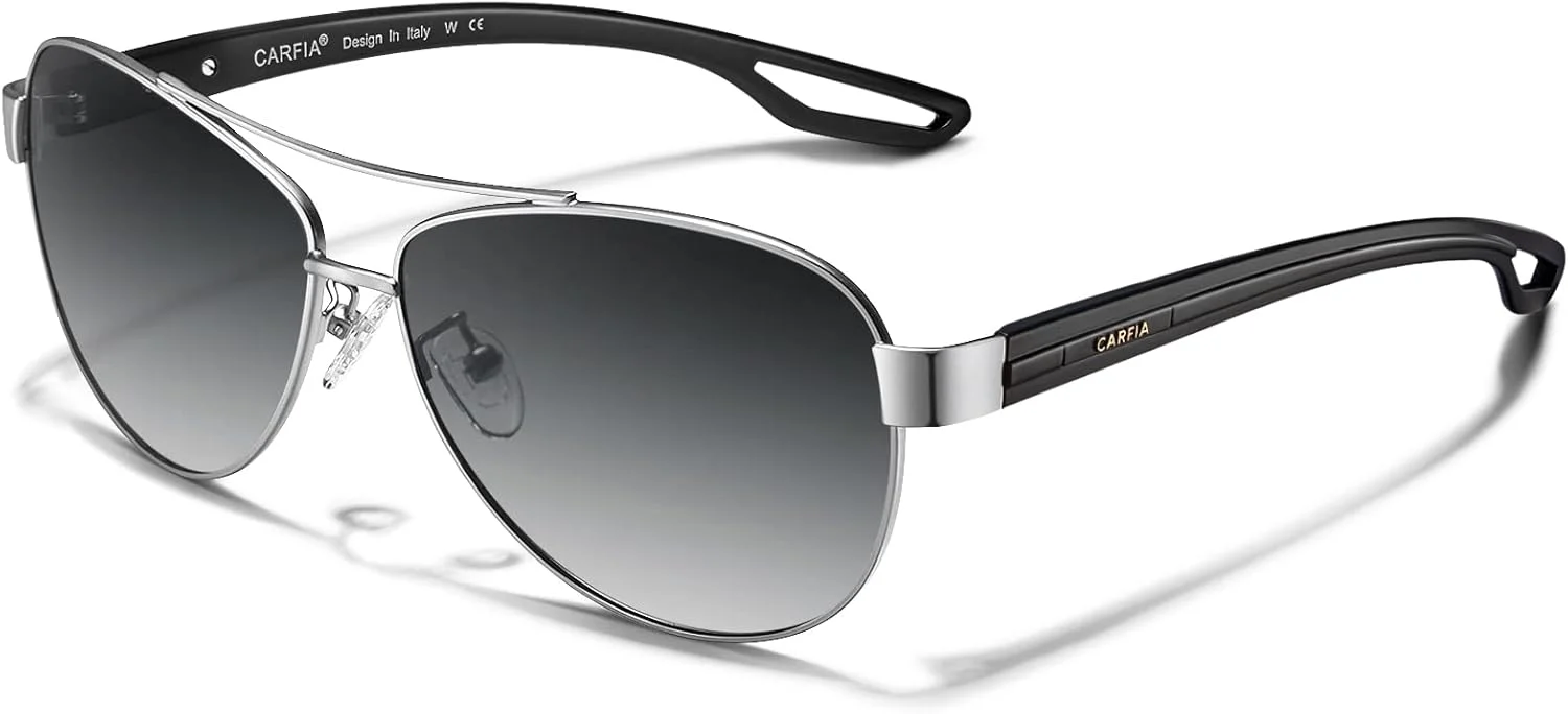 عینک آفتابی پلاریزه زنانه CARFIA با محافظت UV و فریم فلزی فوق سبک و راحت مدل CA3210 مناسب رانندگی