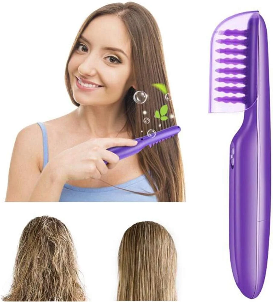 برس باز کننده گره مو KASTWAVE، مناسب موهای خیس یا خشک به همراه پوشش برس، برس ماساژور برقی پوست سر برای بزرگسالان/کودکان - (باتری شامل نمی شود)