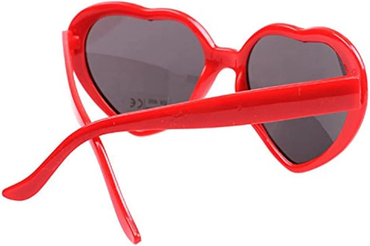 عینک آفتابی زنانه پلاریزه قلبی شکل، مد روز، فانتزی، رترو، بزرگ، با لنزهای محافظ UV400