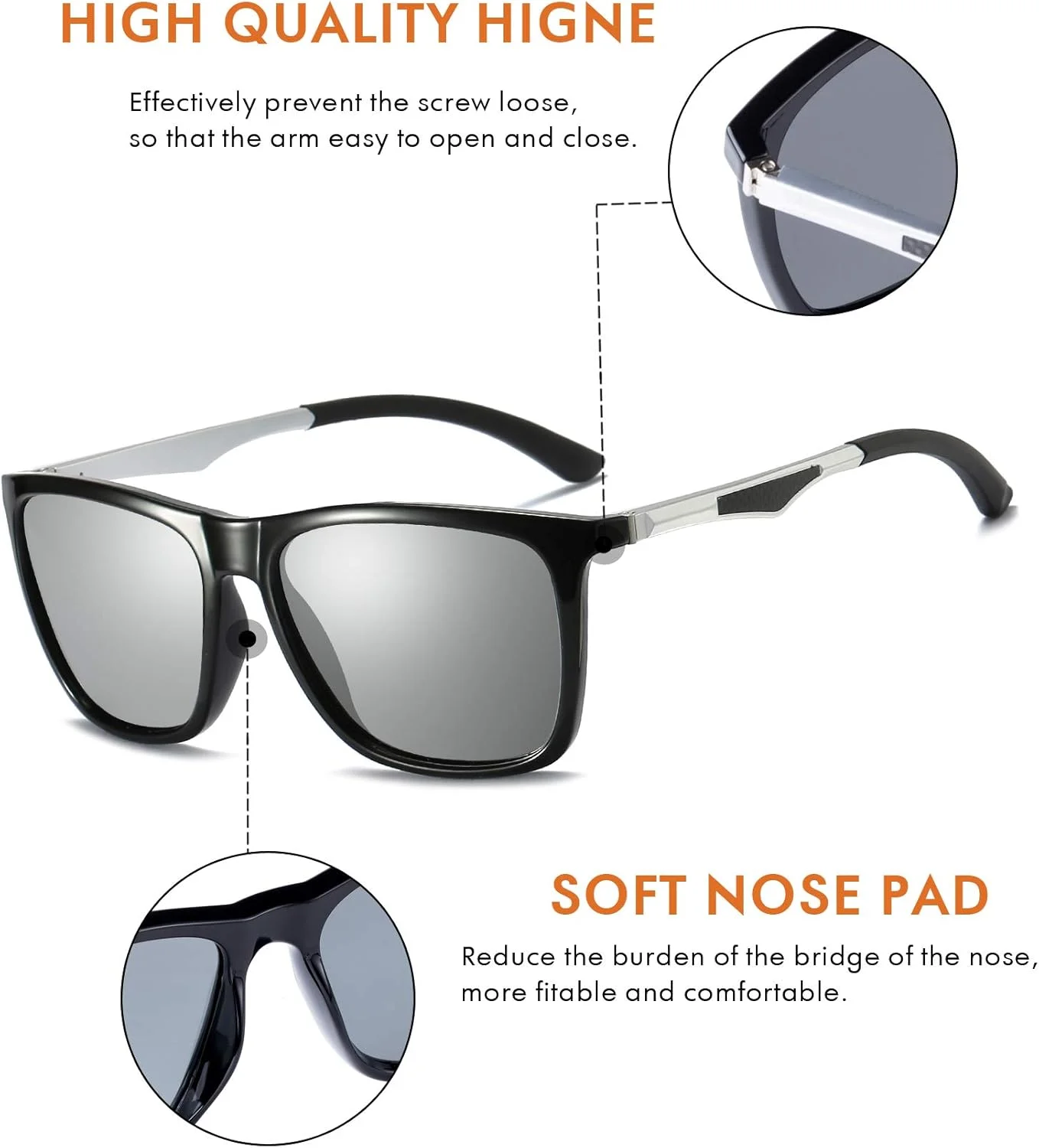 عینک آفتابی پلاریزه مردانه، عینک آفتابی اسپرت و کلاسیک زنانه با محافظت UV400