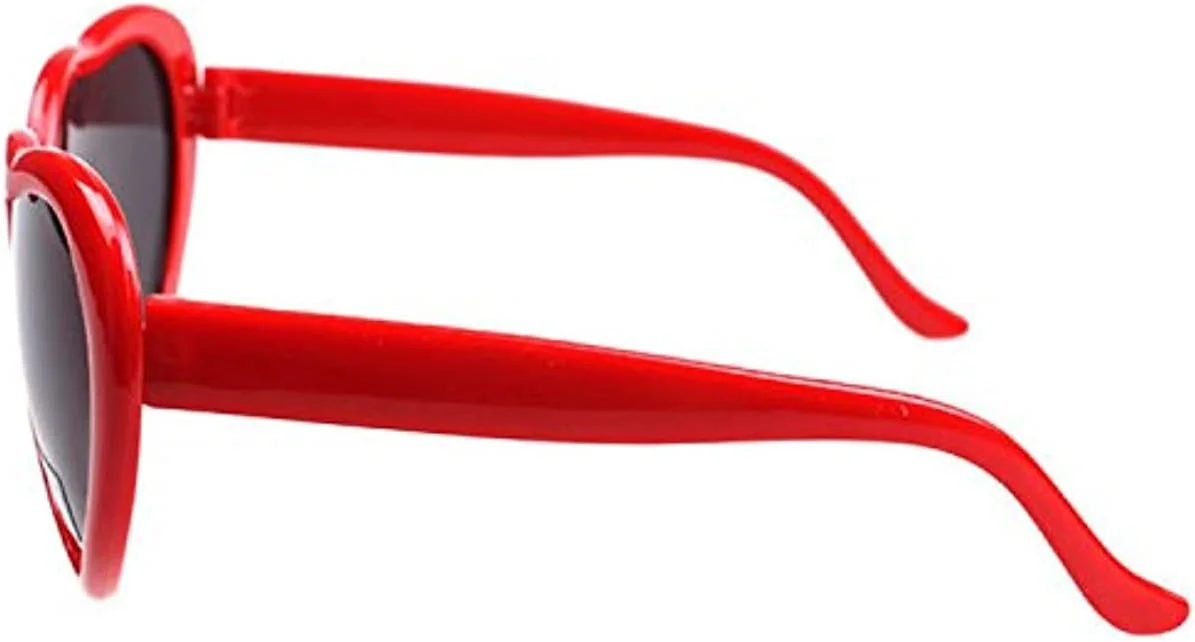 عینک آفتابی زنانه پلاریزه قلبی شکل، مد روز، فانتزی، رترو، بزرگ، با لنزهای محافظ UV400