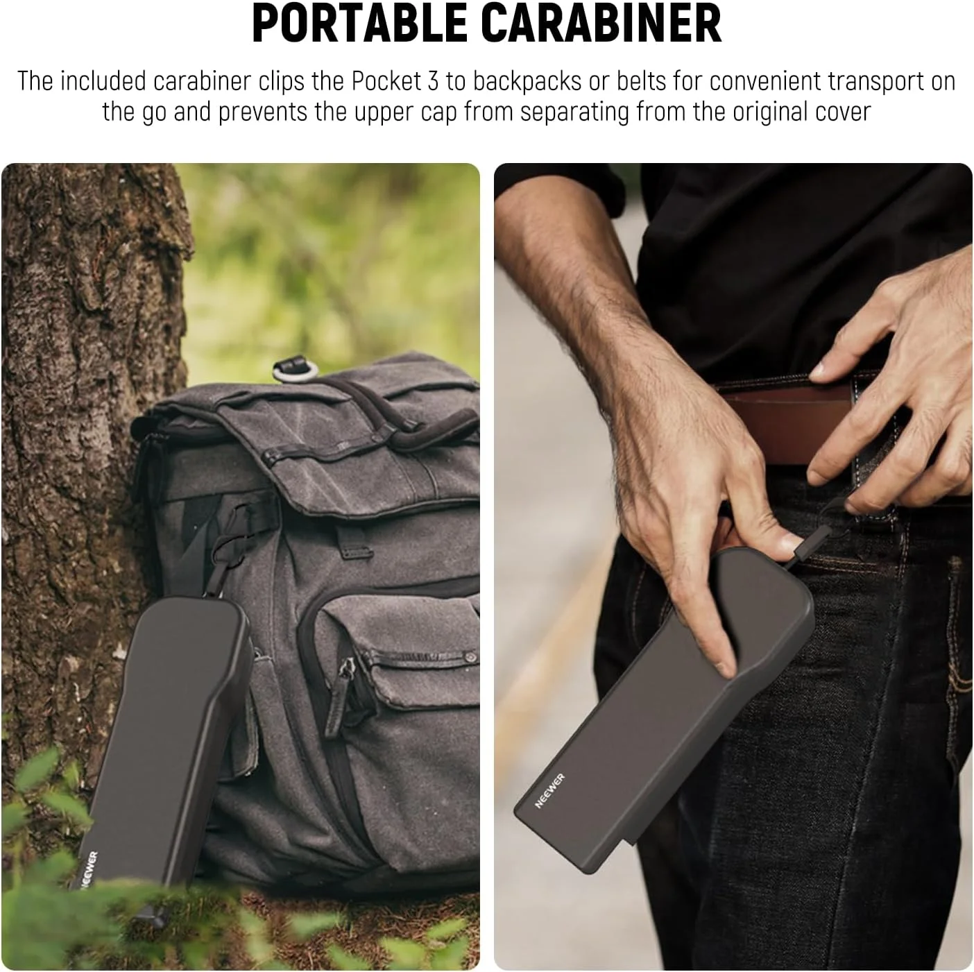 محافظ دوربین NEEWER Pocket 3 با کارابین، کیف سخت و مقاوم در برابر ضربه، سازگار با DJI Osmo Pocket 3 Gimbal، محافظ صفحه نمایش لنز، لوازم جانبی Creator Combo، AC026 محافظ دوربین NEEWER Pocket 3 با کارابین، کیف سخت و مقاوم در برابر ضربه، سازگار با DJI Osmo Pocket 3 Gimbal، محافظ صفحه نمایش لنز، لوازم جانبی Creator Combo، AC026