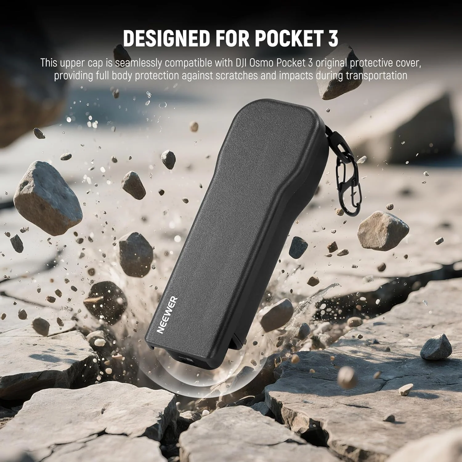 محافظ دوربین NEEWER Pocket 3 با کارابین، کیف سخت و مقاوم در برابر ضربه، سازگار با DJI Osmo Pocket 3 Gimbal، محافظ صفحه نمایش لنز، لوازم جانبی Creator Combo، AC026 محافظ دوربین NEEWER Pocket 3 با کارابین، کیف سخت و مقاوم در برابر ضربه، سازگار با DJI Osmo Pocket 3 Gimbal، محافظ صفحه نمایش لنز، لوازم جانبی Creator Combo، AC026