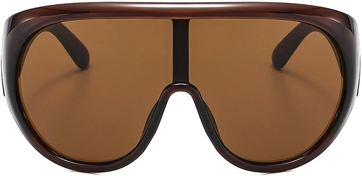 عینک آفتابی خلبانی بزرگ زنانه mincl، فریم بزرگ، عینک آفتابی گرد لوکس برای خانم ها، عینک آفتابی فضای باز، محافظ UV400