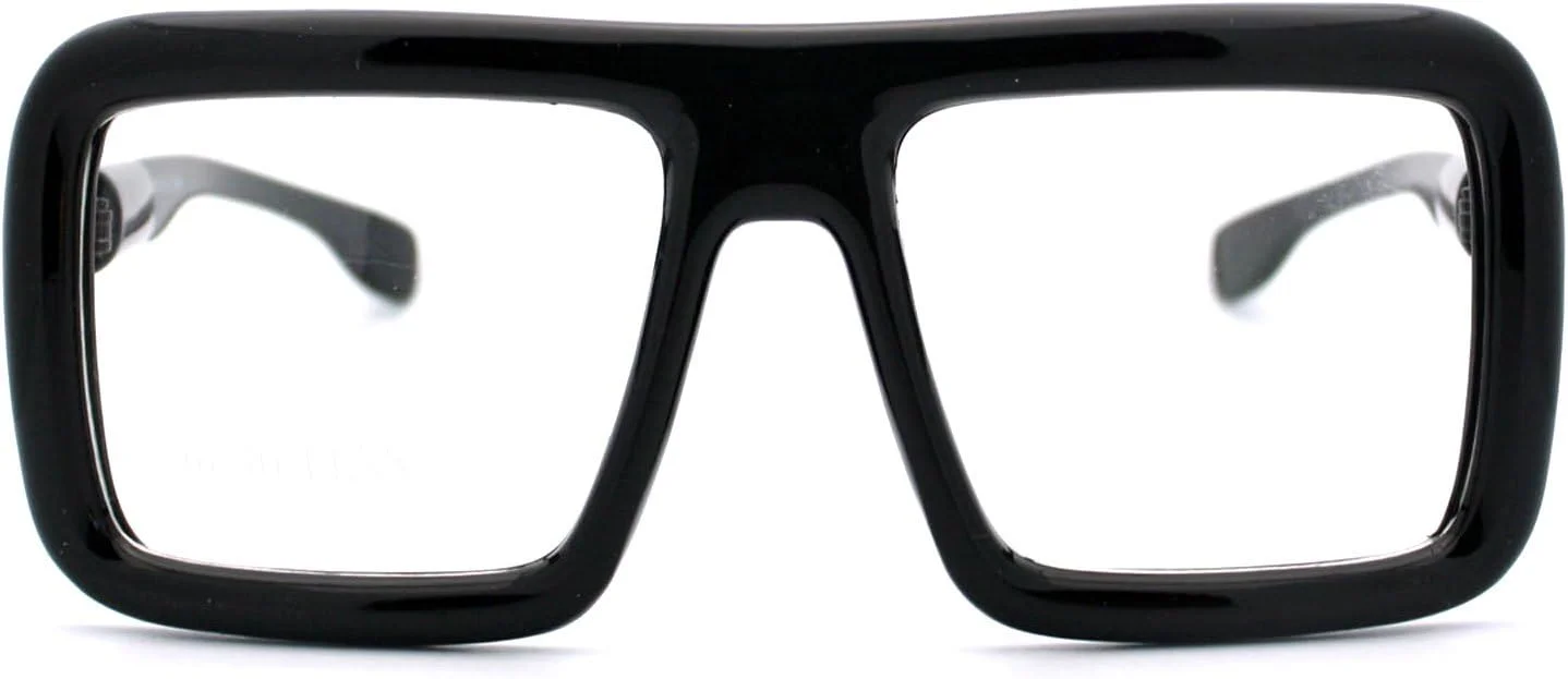 عینک مربعی ضخیم PASTL با لنز شفاف و فریم بزرگ و مد روز