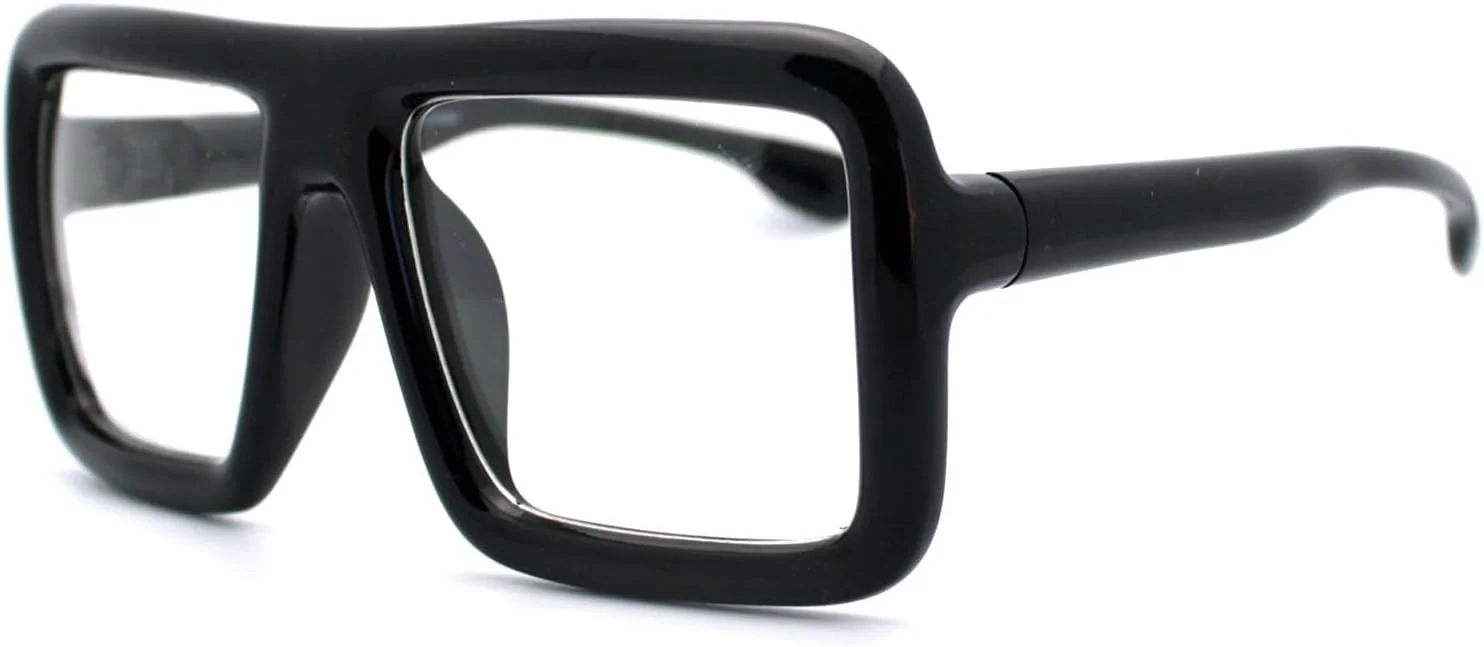 عینک مربعی ضخیم PASTL با لنز شفاف و فریم بزرگ و مد روز