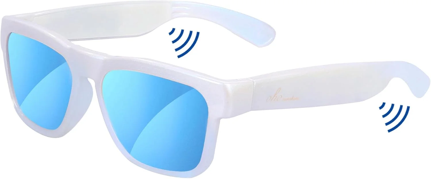 عینک آفتابی هوشمند OhO، عینک آفتابی پلاریزه یونیسکس با بلندگوی بلوتوث، محافظت در برابر اشعه ماوراء بنفش مناسب ورزش/فضای باز و کنترل صوتی