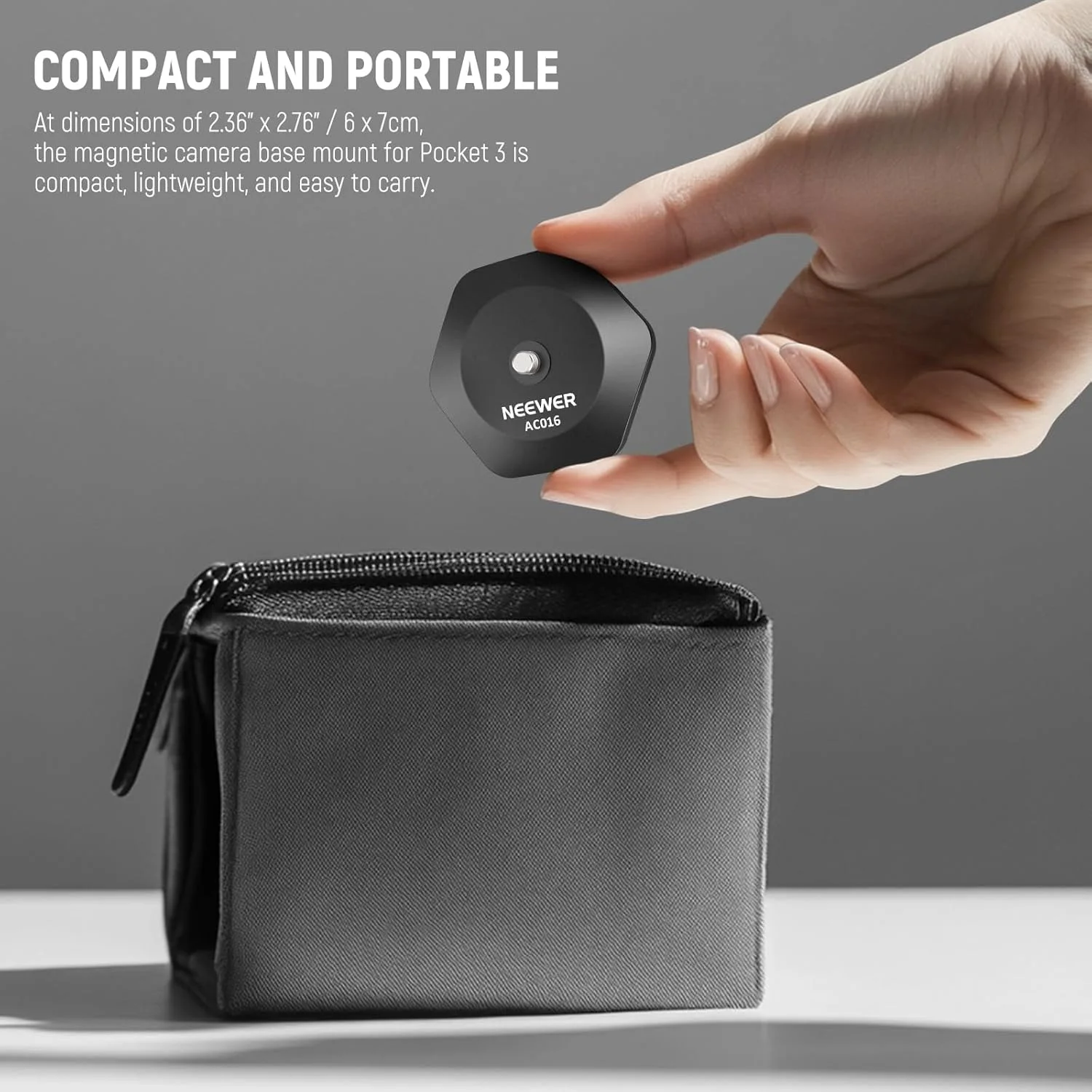 پایه مغناطیسی دوربین نیور سازگار با DJI Osmo Pocket 3 Insta360 X4/3/GO 3S/3، پایه مغناطیسی قوی با قابلیت رهاسازی سریع به همراه پیچ 1/4 اینچی برای دوربین گیمبال، روکش لاستیکی، AC016 پایه مغناطیسی دوربین نیور سازگار با DJI Osmo Pocket 3 Insta360 X4/3/GO 3S/3، پایه مغناطیسی قوی با قابلیت رهاسازی سریع به همراه پیچ 1/4 اینچی برای دوربین گیمبال، روکش لاستیکی، AC016