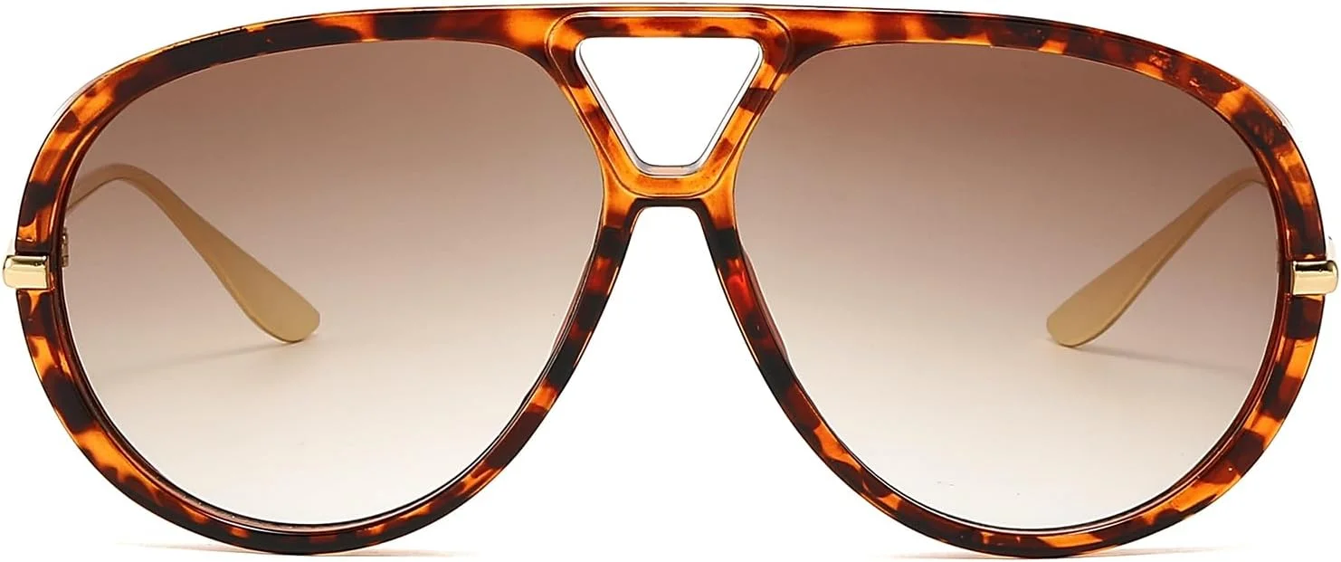 عینک آفتابی خلبانی بزرگ و مد روز OSAGAMA برای زنان و مردان، سایه های لوکس و قدیمی، عینک آفتابی فلزی یکپارچهسازی با سیستمعامل