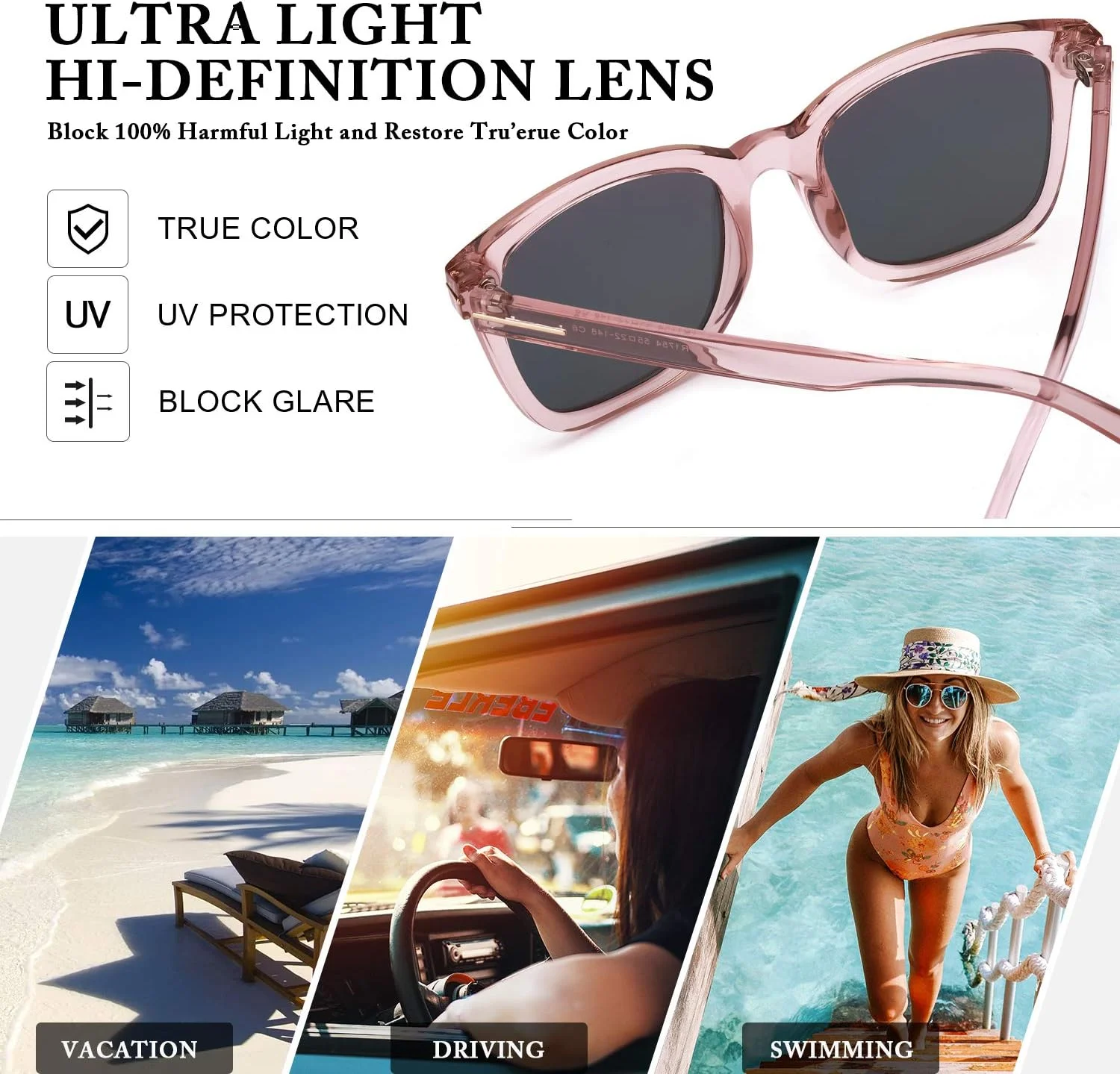 عینک آفتابی پلاریزه مردانه Myiaur ضد تابش نور، محافظت 100% در برابر اشعه ماوراء بنفش، عینک آفتابی کلاسیک برای ماهیگیری/رانندگی/گلف