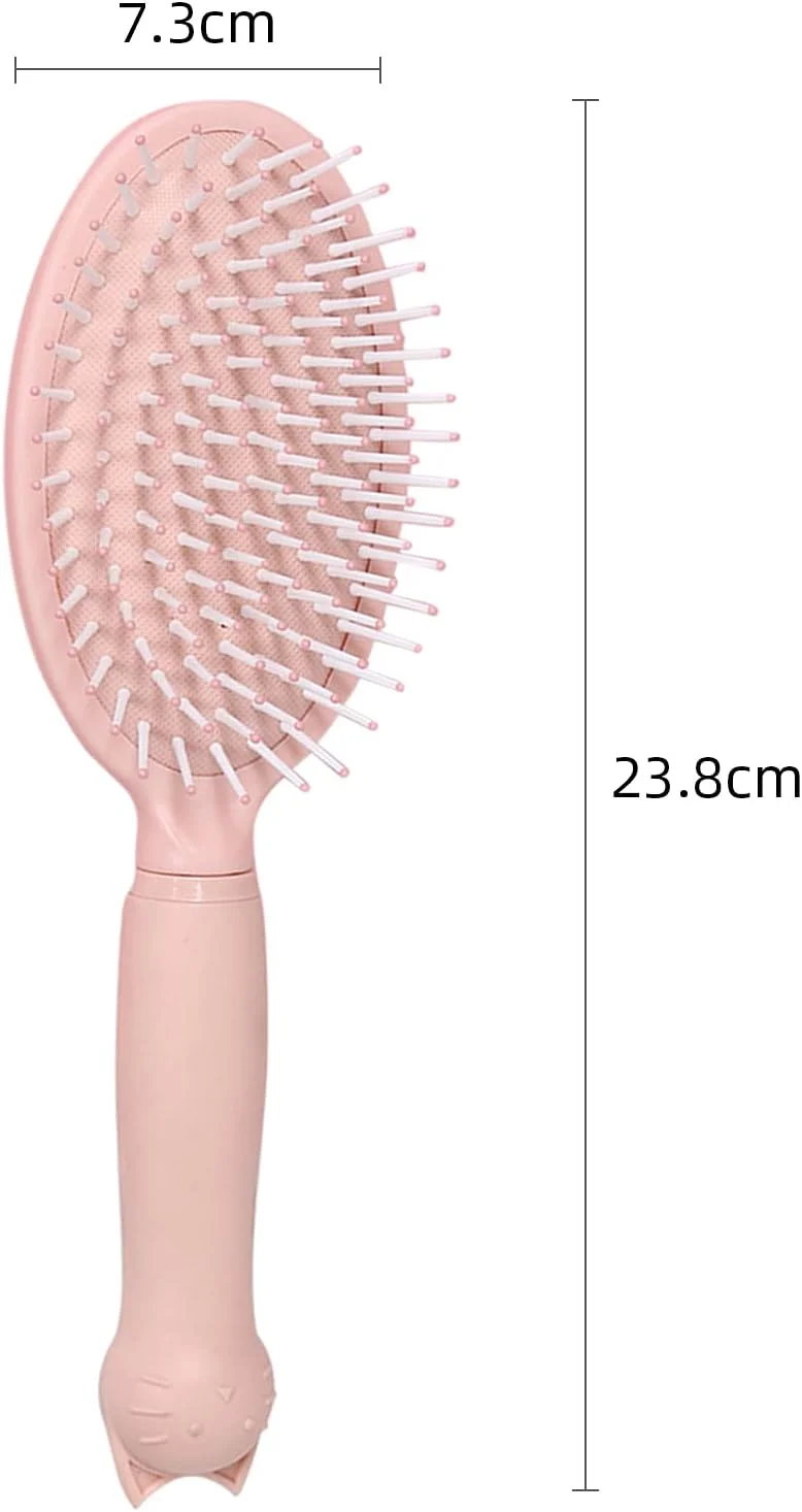 برس مو هینگرز، شانه ماساژ، حالت دهنده و باز کننده گره مو، برس ردیفی موجی H برای موهای کوتاه، ضخیم، گره خورده، مجعد و صاف زنانه