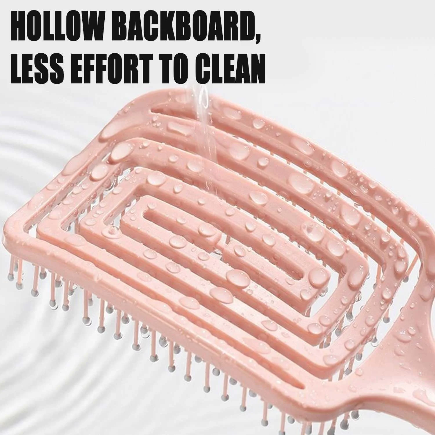 برس مو شانه ماساژ نرم بدون کشیدن مو برای موهای فر، صاف، مشکی، طبیعی، زنان، مردان، موهای خیس و خشک، به راحتی گره ها را باز می کند (بنفش)