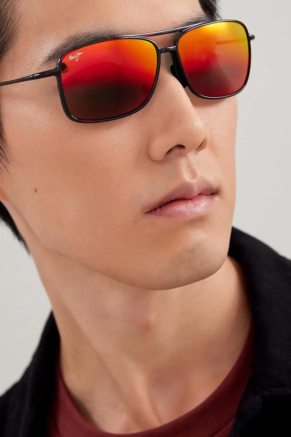 عینک آفتابی خلبانی پلاریزه مردانه و زنانه Maui Jim مدل Kaupo Gap