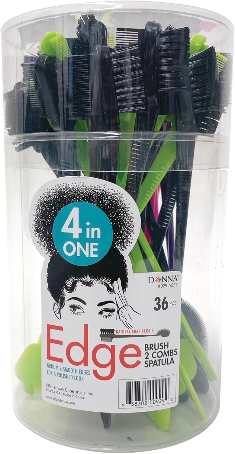 برس لبه مو 4 در 1 DONNA به همراه 2 شانه و کاردک، 36 عددی
