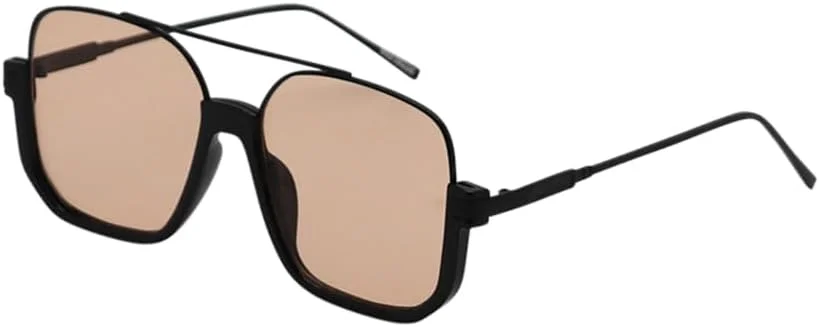 عینک آفتابی Mad Shade برای آقایان و بانوان، عینک خلبانی شیک و بزرگ مد روز با رنگ دوگانه، عینک آفتابی تابستانی با محافظت UV400