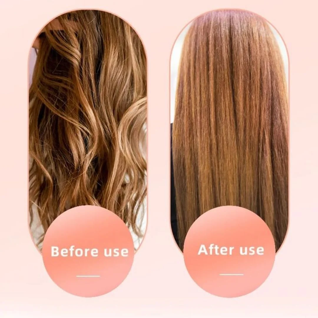 برس باز کننده گره مو، شانه فر کننده ماساژ توخالی جدید برای موهای طبیعی فر، خیس، خشک، ضخیم، صاف و بلند (سفید و قرمز گل رز)