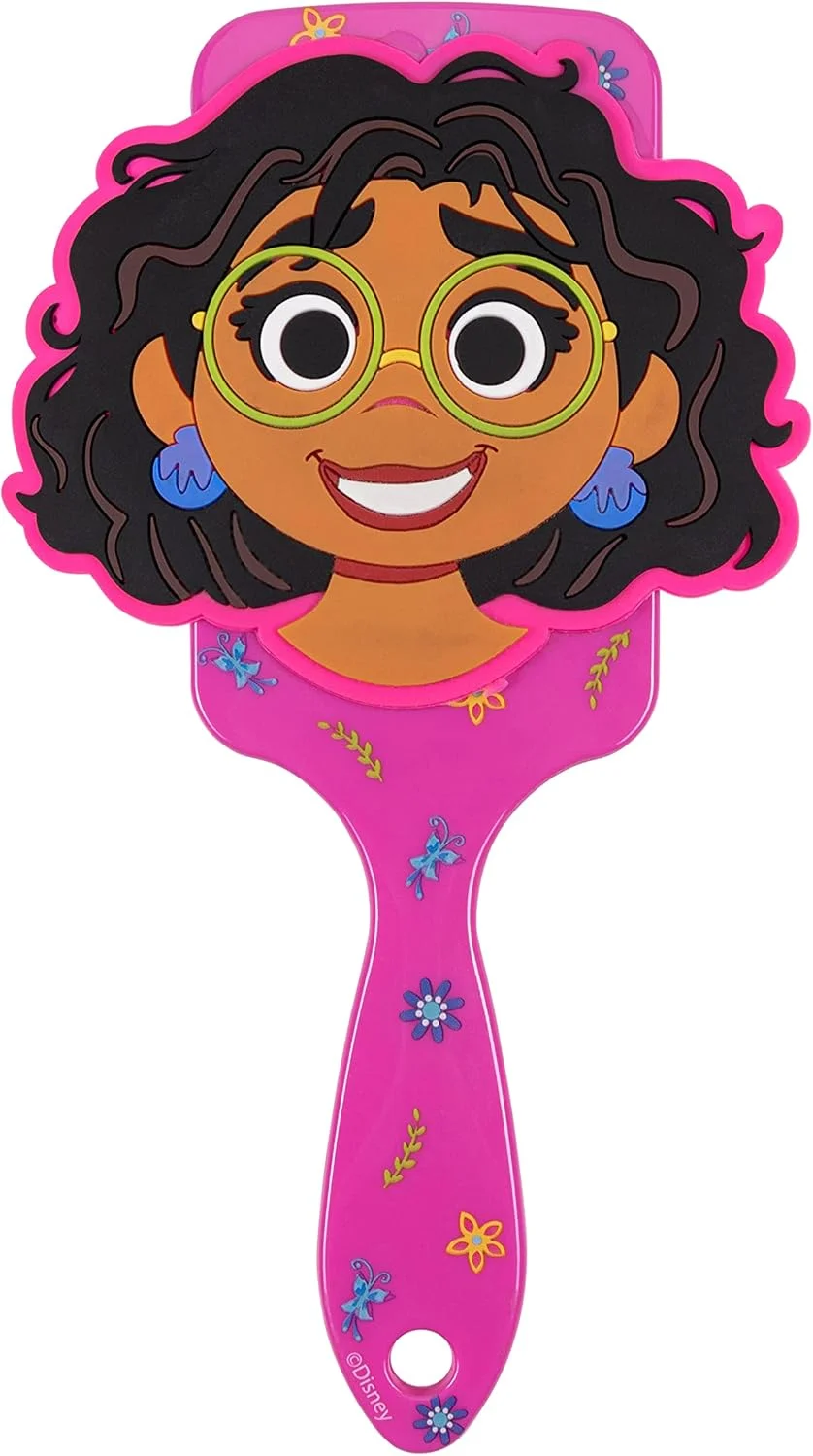 برس موی انکانتو - دسته قوی با موهای نرم روی بالشتک نرم - برس بزرگ گره باز کن برای موهای خیس یا خشک، مجعد، ضخیم، بلند، کوتاه - توصیه شده برای سنین 3 سال به بالا