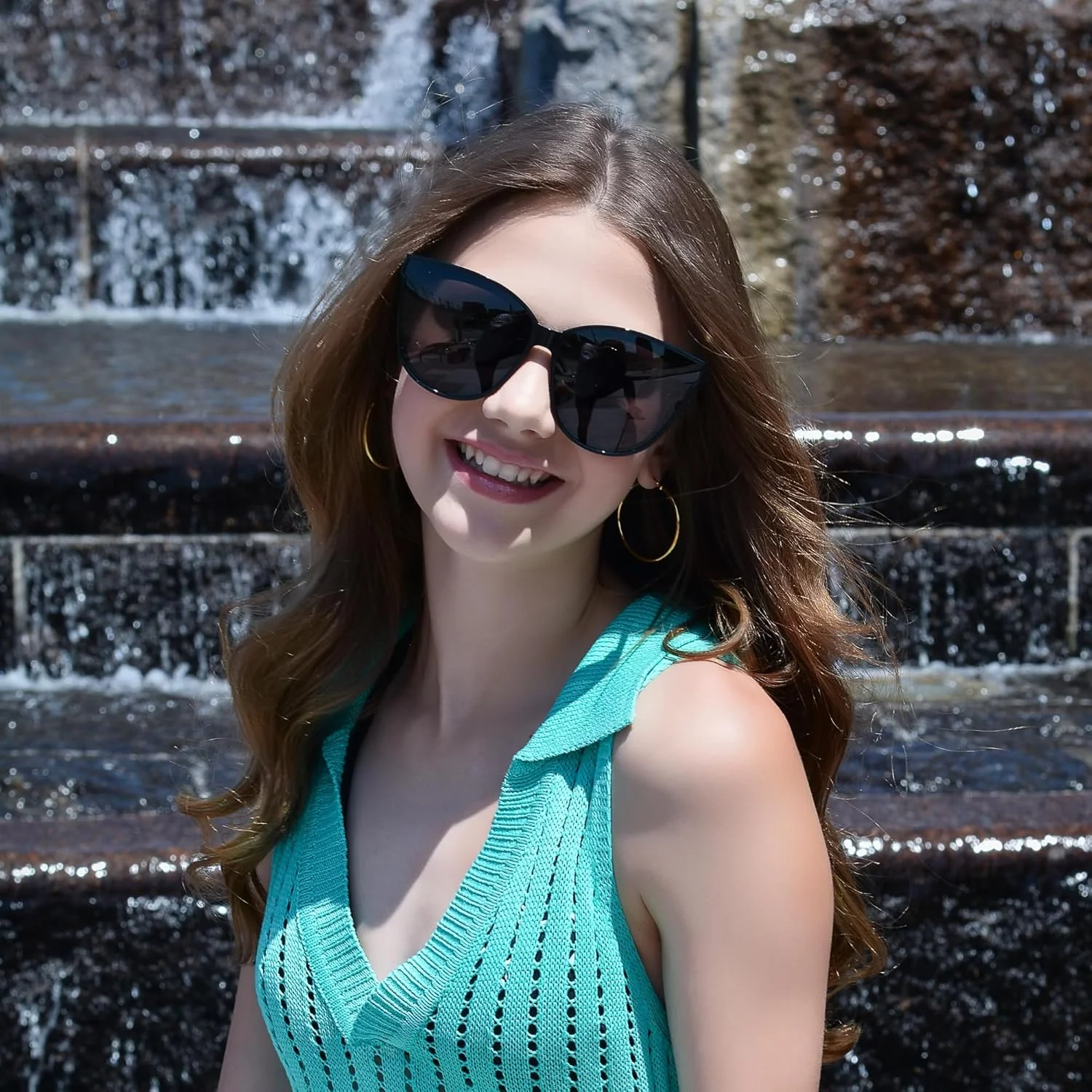 عینک آفتابی چشم گربه ای LVIOE زنانه، عینک آفتابی پلاریزه بزرگ مد روز و قدیمی برای رانندگی و ماهیگیری - محافظت 99.99% در برابر اشعه ماوراء بنفش