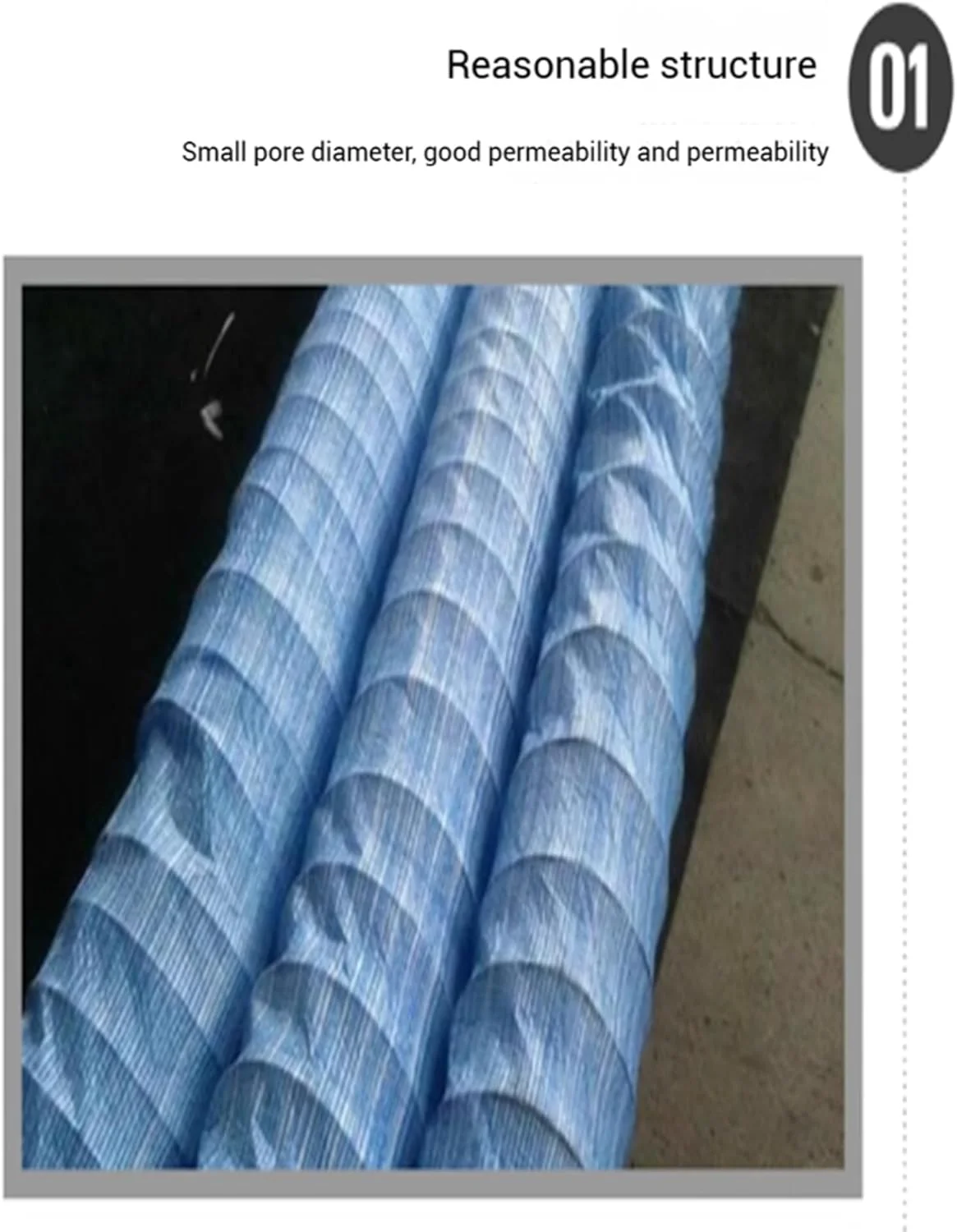 لوله زهکشی فرانسوی نرم و قابل گسترش برای محوطه سازی بیرونی، لوله زهکشی سوراخ دار (طول 1 متر (3.3 فوت)) (19 متر/62.3 فوت) لوله زهکشی فرانسوی نرم و قابل گسترش برای محوطه سازی بیرونی، لوله زهکشی سوراخ دار (طول 1 متر (3.3 فوت)) (19 متر/62.3 فوت)