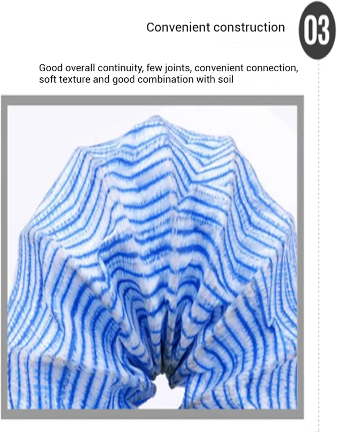 لوله زهکشی فرانسوی نرم و قابل گسترش برای محوطه سازی بیرونی، لوله زهکشی سوراخ دار (طول 1 متر (3.3 فوت)) (19 متر/62.3 فوت) لوله زهکشی فرانسوی نرم و قابل گسترش برای محوطه سازی بیرونی، لوله زهکشی سوراخ دار (طول 1 متر (3.3 فوت)) (19 متر/62.3 فوت)