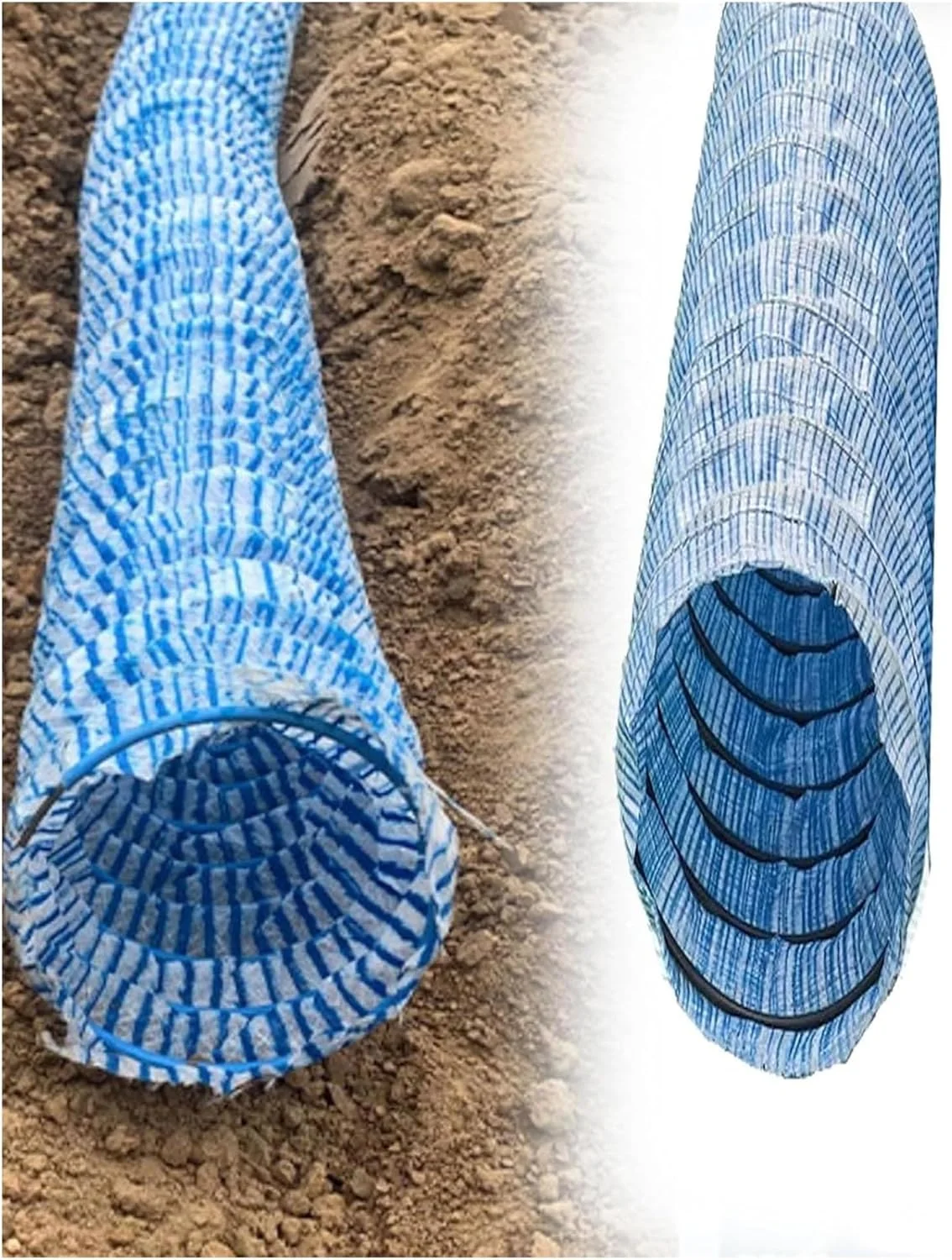 لوله زهکشی فرانسوی انعطاف پذیر، لوله های موجدار سوراخ دار صنعتی، لوله زهکشی زمین برای حیاط، چمن، پاسیو، پیاده رو، کنار خانه، محوطه سازی (50 میلی متر، 2 متر) لوله زهکشی فرانسوی انعطاف پذیر، لوله های موجدار سوراخ دار صنعتی، لوله زهکشی زمین برای حیاط، چمن، پاسیو، پیاده رو، کنار خانه، محوطه سازی (50 میلی متر، 2 متر)