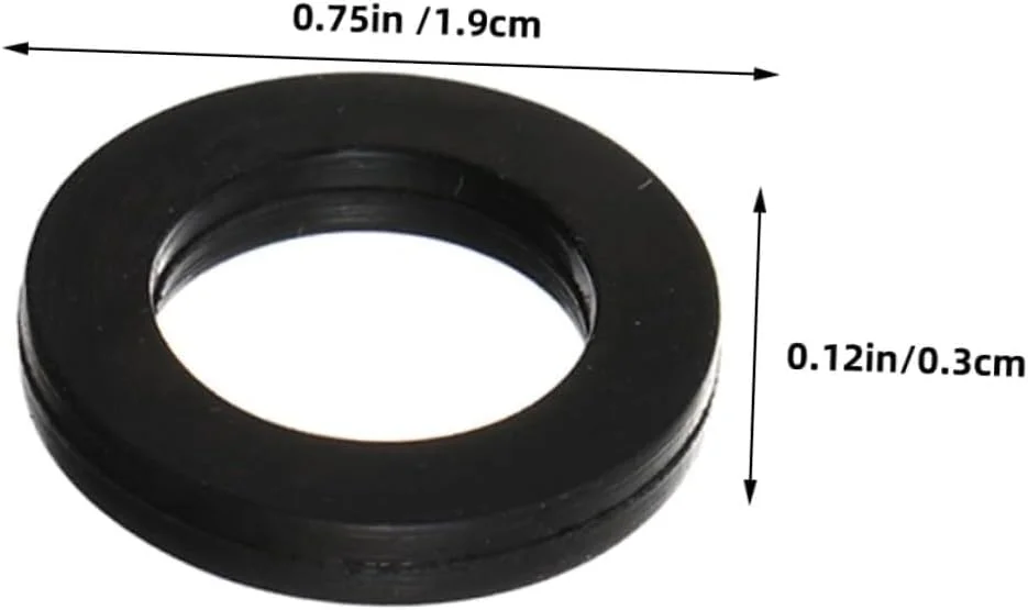 50 عدد واشر لاستیکی برای لوله گاز، واشر سینک ظرفشویی، واشر آب بندی، واشر لاستیکی برای دوش، واشر آب بندی لوله، واشر تخلیه سینک، NBR مشکی