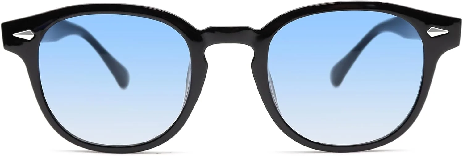 عینک آفتابی گرد رترو LHSDMOAT به سبک دهه 70، عینک آفتابی گرد قدیمی با محافظت UV400، عینک آفتابی دایره ای با لنز رنگی مد روز برای مردان و زنان