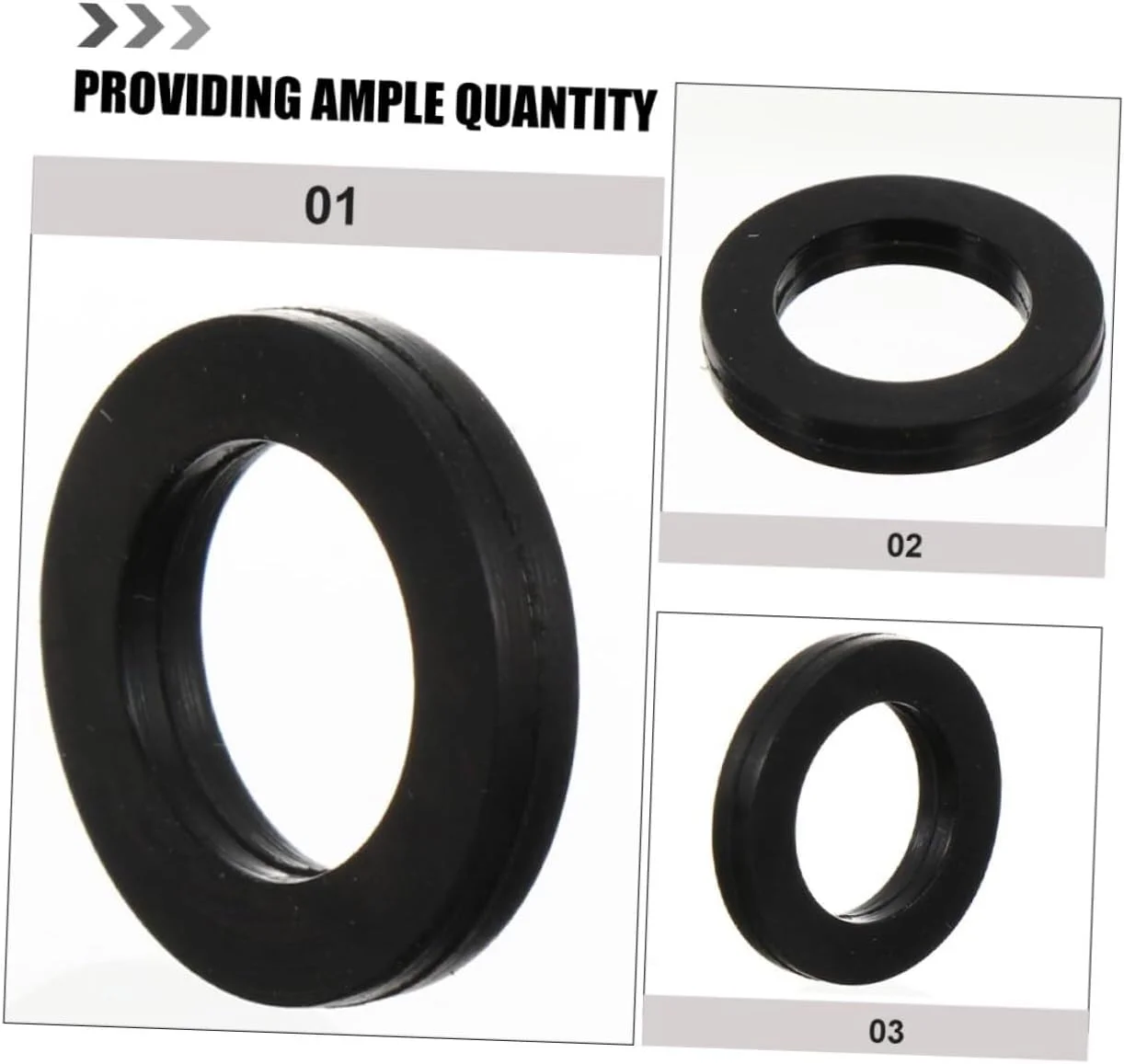50 عدد واشر لاستیکی برای لوله گاز، واشر سینک ظرفشویی، واشر آب بندی، واشر لاستیکی برای دوش، واشر آب بندی لوله، واشر تخلیه سینک، NBR مشکی