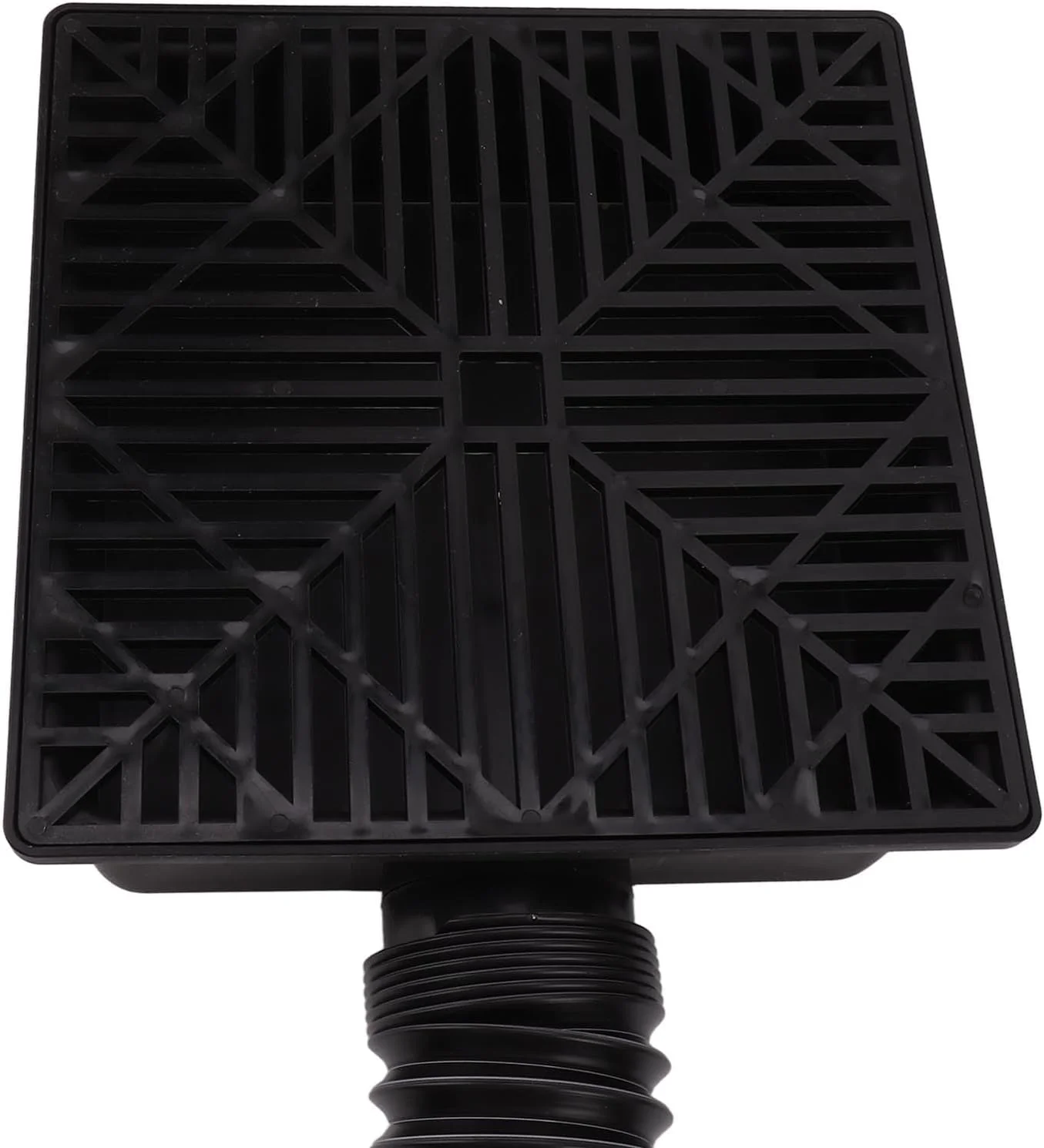 لوله تخلیه آب باران Omabeta، جنس پلی پروپیلن، طراحی شیب دار، دارای دو سوراخ تخلیه، شلنگ خرطومی انعطاف پذیر با تقویت فولادی، نصب آسان، افزایش طول لوله تخلیه آب باران