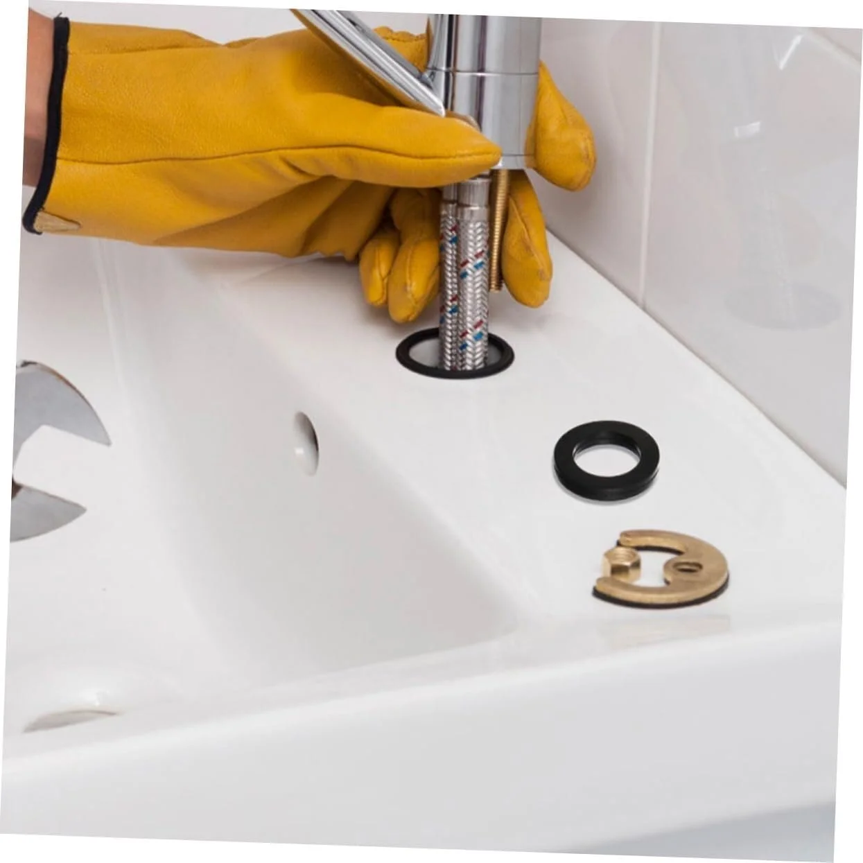 50 عدد واشر لاستیکی برای لوله گاز، واشر سینک ظرفشویی، واشر آب بندی، واشر لاستیکی برای دوش، واشر آب بندی لوله، واشر تخلیه سینک، NBR مشکی